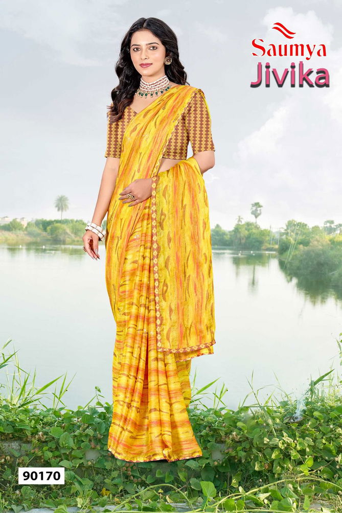 Jivika By Saumya Moss Rimzim Printed Sarees Wholesale Shop In Surat